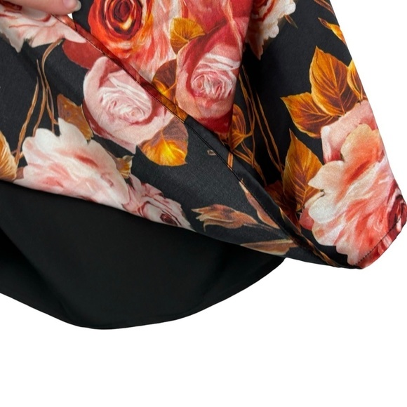 L’AGENCE JANE ROSA BASALT FLORAL ROSE SILK CHARMEUSE SPAGHETTI CAMISOLE TANK TOP - Picture 10 of 13